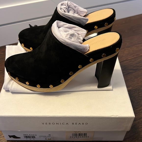 Veronica Beard | Shoes | Veronica Beard Grita Suede Clog Size 6 | Poshmark